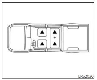 Nissan Frontier Crew Cab head restraint seating positions