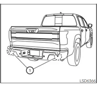 Nissan Frontier Blind Spot Warning rear radar sensor location