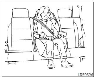 Nissan Frontier rear center booster seat position