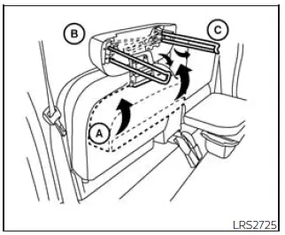 Nissan Frontier jump seat extension preparation for child restraint installation