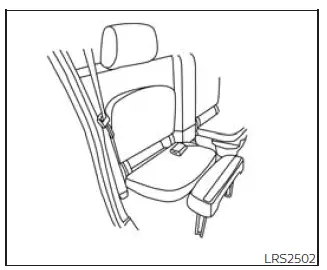 Nissan Frontier King Cab jump seat fully opened seating position
