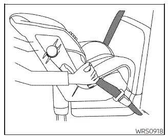 Nissan Frontier child restraint stability inspection and safety test step 7