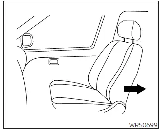 Nissan Frontier forward-facing child restraint installation in front passenger seat step 1
