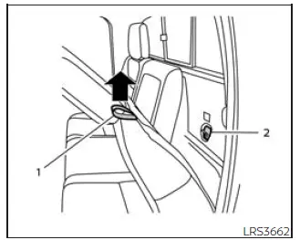 Nissan Frontier rear bench seat tether anchor point access
