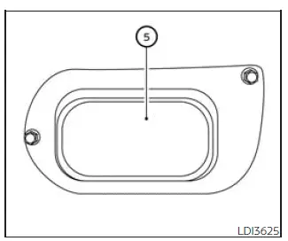 Nissan Frontier Type B oil filter access cover location