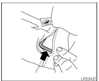Nissan Frontier child restraint anchor labels and LATCH positions