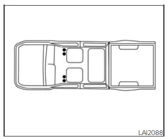 Nissan Frontier floor mat positioning hooks location