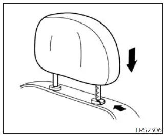 Nissan Frontier lowering head restraint