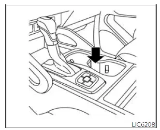 Nissan Frontier front cup holders in center console