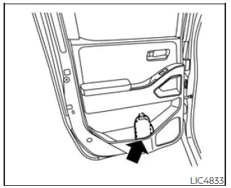 Nissan Frontier rear bottle holders