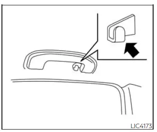 Nissan Frontier rear assist grip coat hook