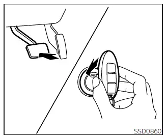Nissan Frontier Intelligent Key battery discharge emergency starting procedure