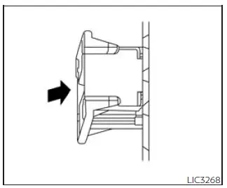 Nissan Frontier extended storage switch pushed position