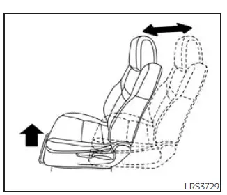 Nissan Frontier front manual seat forward and backward adjustment