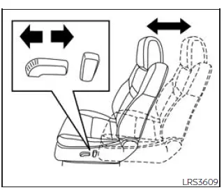 Nissan Frontier power seat forward and backward adjustment control