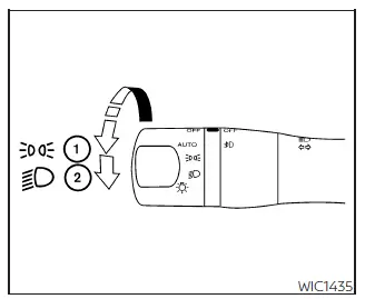 Nissan Frontier headlight control switch Type A