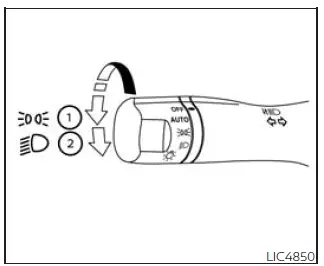 Nissan Frontier headlight control switch Type C