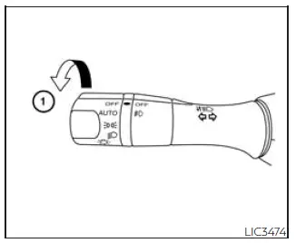 Nissan Frontier autolight system switch position