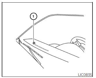 Nissan Frontier autolight sensor location