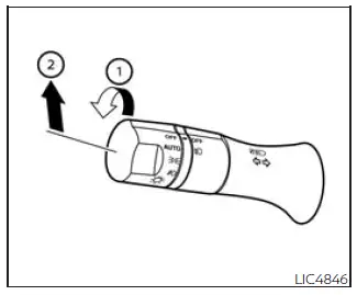 Nissan Frontier High Beam Assist activation and operation