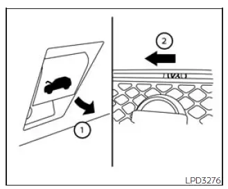 Nissan Frontier hood release handle and hood opening procedure