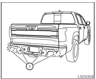 Nissan Frontier rear bumper sonar sensor locations