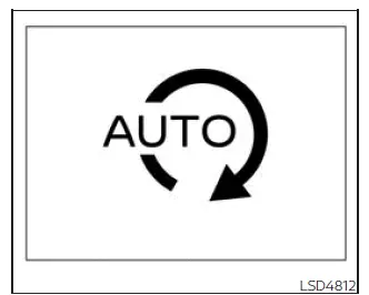Nissan Frontier Idling Stop System indicator in vehicle information display