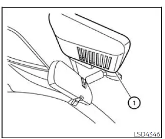 Nissan Frontier LDW lane camera unit maintenance location