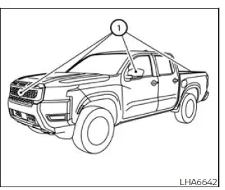 Nissan Frontier Moving Object Detection system camera maintenance and cleaning procedures