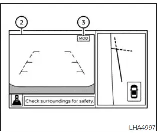 Nissan Frontier MOD system front and front-side camera views