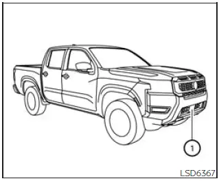 Nissan Frontier Intelligent Cruise Control vehicle-to-vehicle distance control mode diagram