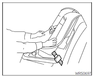 Nissan Frontier child restraint stability verification step 6