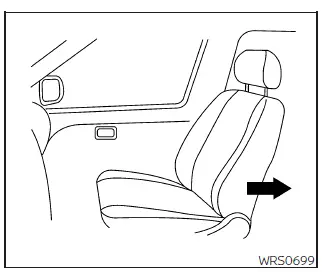 Nissan Frontier front passenger seat forward-facing child restraint installation step 1