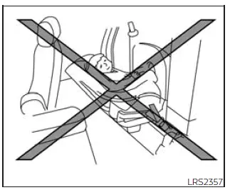Nissan Frontier King Cab jump seat rear-facing child restraint safety warning