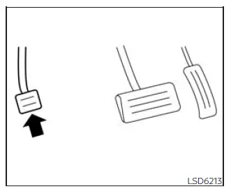 Nissan Frontier parking brake pedal operation