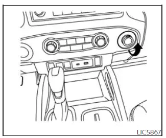 Nissan Frontier 12V power outlet on instrument panel