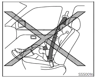 Nissan Frontier seat belt adjustment warning
