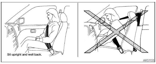 Nissan Frontier proper driver seating position for air bag safety