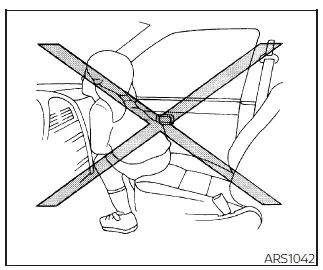 Nissan Frontier dangerous child seating position example