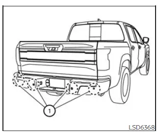 Nissan Frontier Rear Automatic Braking parking sensor maintenance location