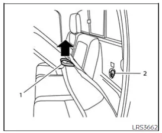 Nissan Frontier rear seatback folded down position