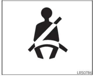 Nissan Frontier seat belt warning light and chime indicator