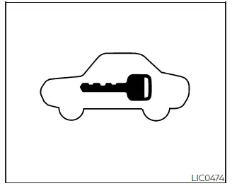 Nissan Frontier security indicator light on instrument panel