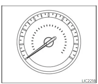 Nissan Frontier speedometer and odometer display