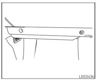 Nissan Frontier front passenger supplemental knee air bag location