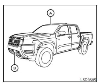 Nissan Frontier AEB with Pedestrian Detection radar sensor and windshield camera maintenance