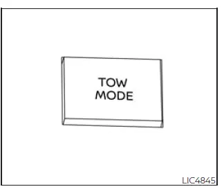Nissan Frontier tow mode switch for trailer towing and heavy loads