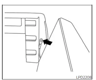 Nissan Frontier tailgate support cable release for tailgate removal