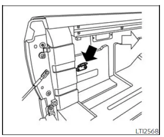 Nissan Frontier truck box tie down hooks for securing cargo