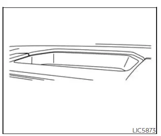 Nissan Frontier top center storage tray